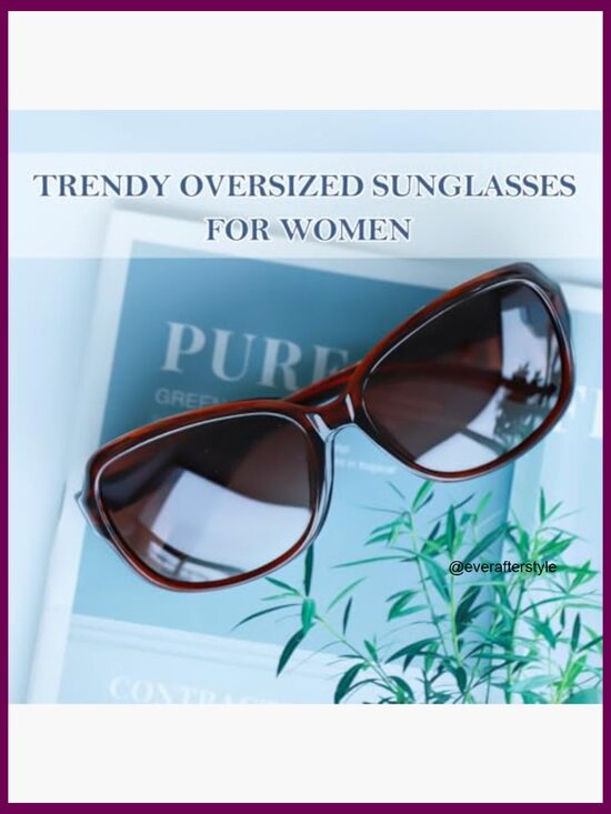 Polarized Square Sunglasses with UV400 Protection, Wrap Around Frame main image 5